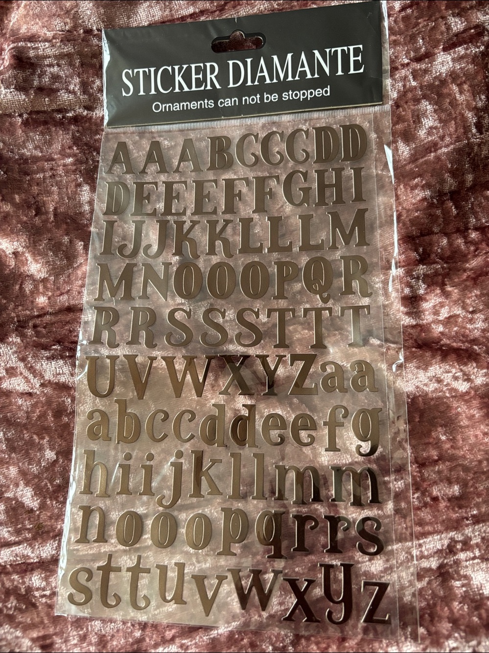 Set of Alphabet Scrapbook Stickers - Picture 12 of 13